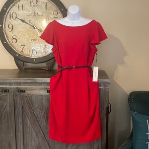 Calvin Klein Red Dress NWT